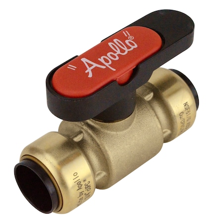 Apollo 3/4 in. Brass Push-To-Connect Compact Ball Valve with Lockable Handle FSBBV34TX
